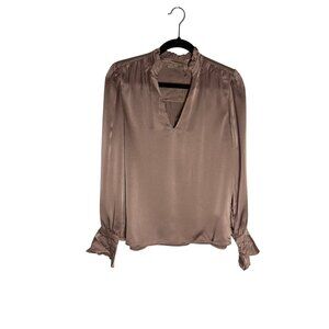 NWT Go By Go Silk Go Get Refined Blouse Misty Rose-sz Medium